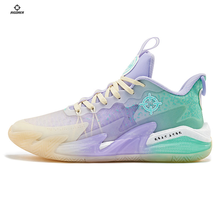 Austin Reaves LAKER Fans Basketball Player Same Style Sneakers Shoes  Rigorer War Ender 1 Pro [Z122160112] - purple/green / EU39/US6.5