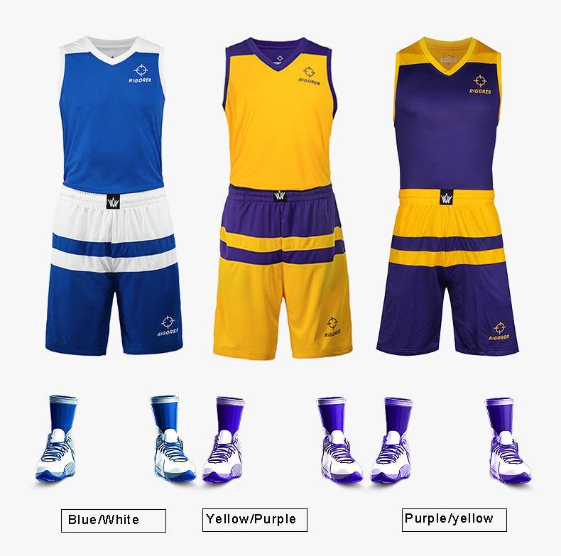 Sublimation Custom Design Yellow Basketball Uniform