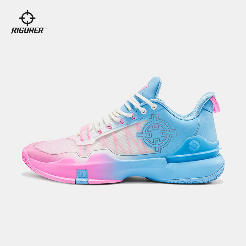 Performance Features of Blue and Pink Basketball Shoes