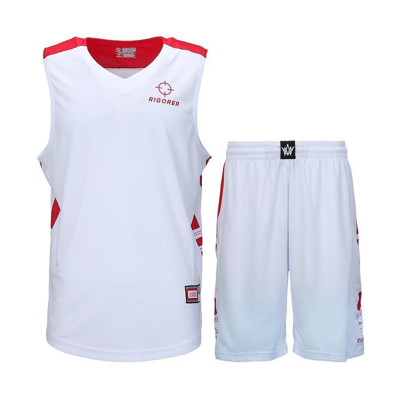 Red Color Rigorer Basketball Jersey Uniform Sports Wear