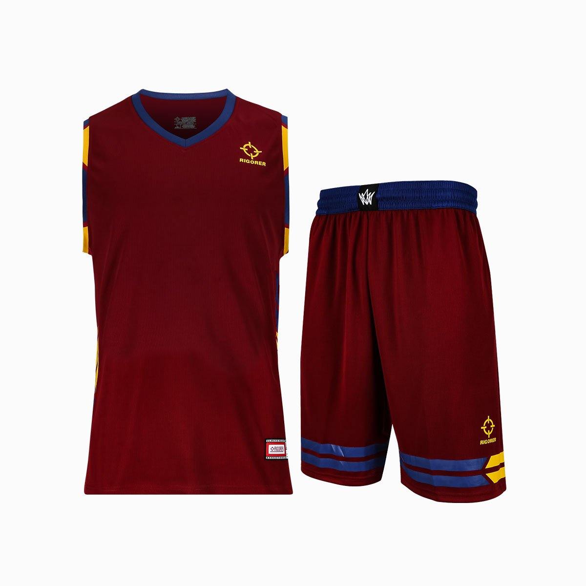 Polyester Men's Sports Wear Basketball Uniform Jersey Set - Rigorer Official Flagship Store