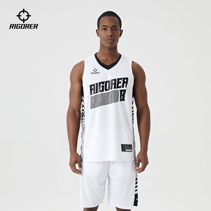 Basketball Jersey Basketball Shorts Set [Z120110109] - White / XS / yes