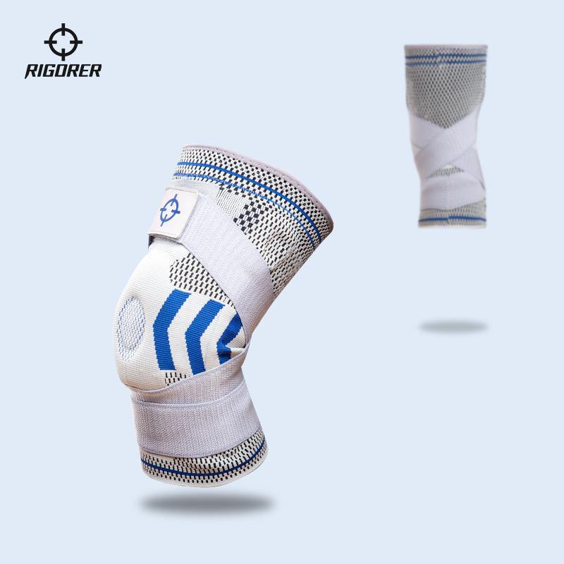 Rigorer Sports Wear Knee Brace With Silicone Pad Running Basketball Unisex - Rigorer Official Flagship Store