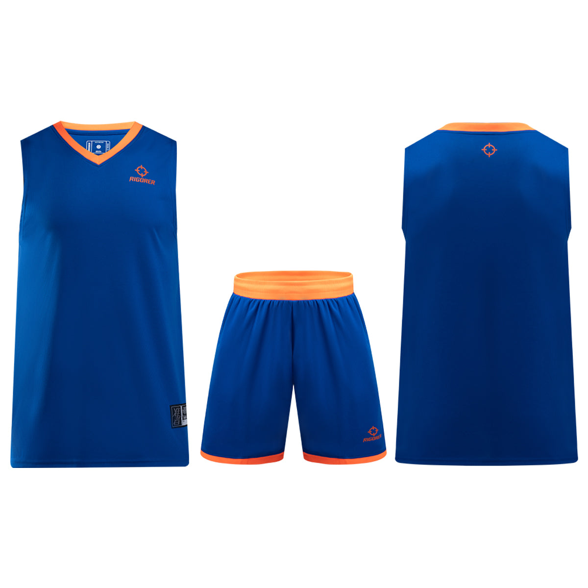 blue and orange basketball jersey
