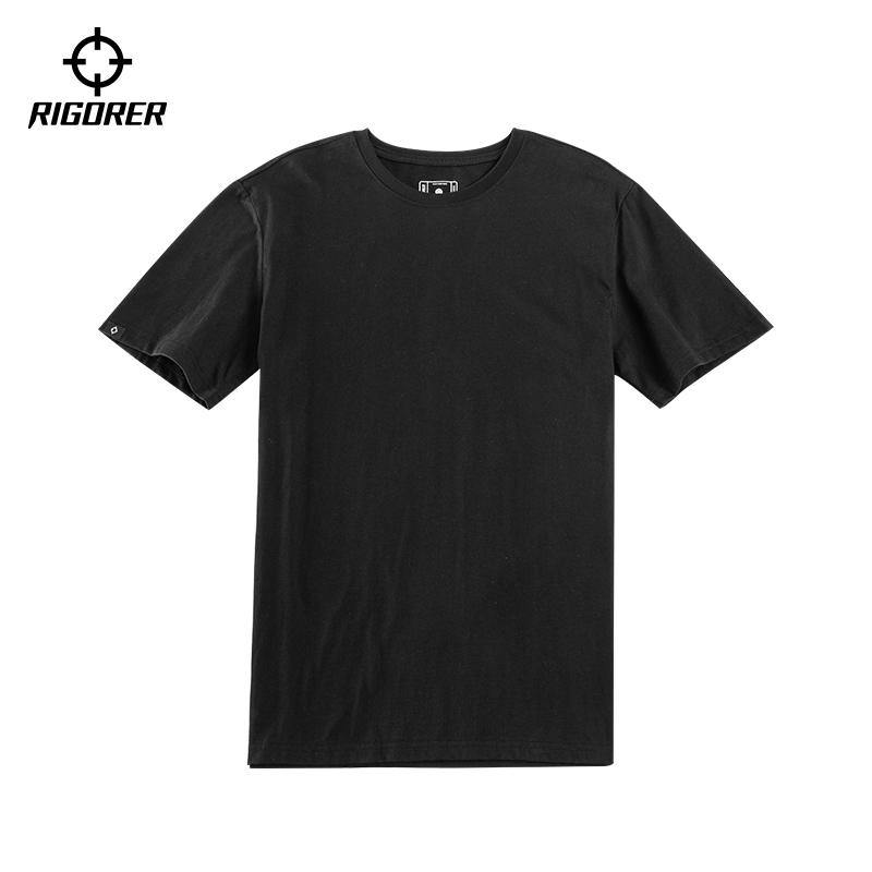 Sports Wear Round- Neck Shirts Casual Shorts Sleeve Cotton T-Shirts - Rigorer Official Flagship Store