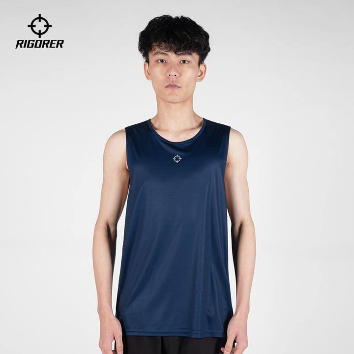 Sports Wear Men's Basketball Vest Polyester Tops - Rigorer Official Flagship Store