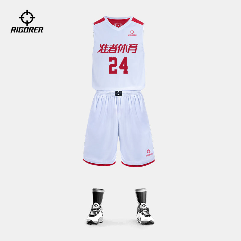 Red Color Rigorer Basketball Jersey Uniform Sports Wear