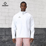 Men's Fashion Hoodies Casual Hooded Color Block Long Sleeve Hoodies Sweatshirt - Rigorer Official Flagship Store