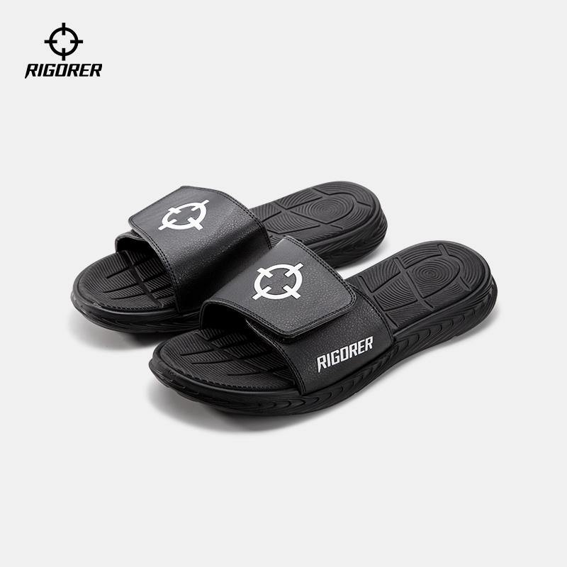 Rigorer Slippers Non-Slip EVA Sole Gym Wear Sports Velcro Casual - Rigorer Official Flagship Store
