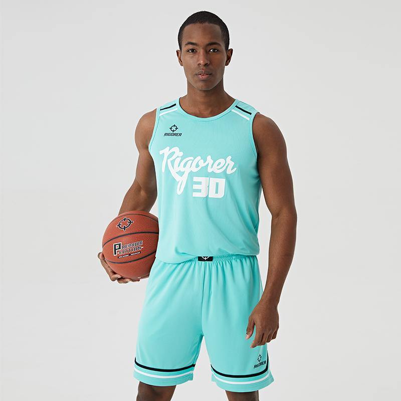 Men's Basketball Uniform Jersey & Shorts Z120110121 - Mint Green / XS