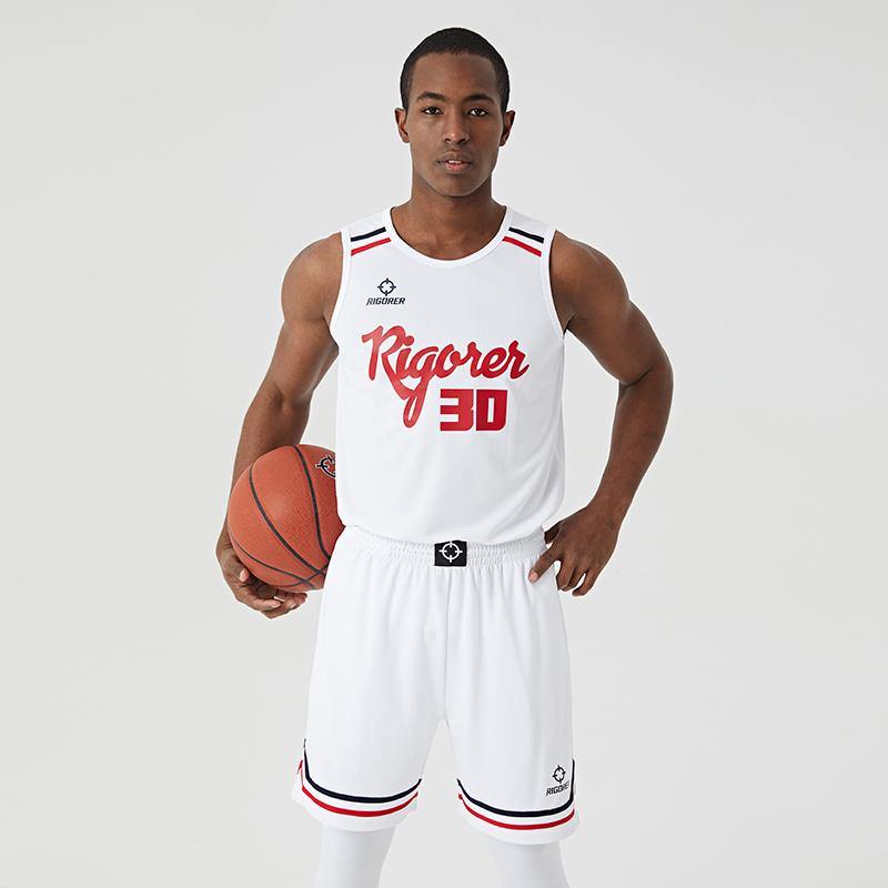 Men's Sports Wear Polyester Breadthable Basketball Jersey Set - Rigorer Official Flagship Store